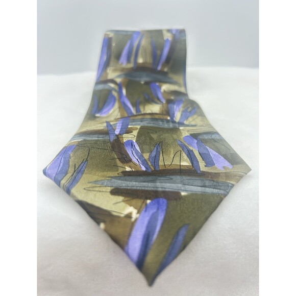 J. Garcia Oak Tree Collection Thirty-Two Mens Art Abstrat 100%‎ Silk Tie - Picture 6 of 7